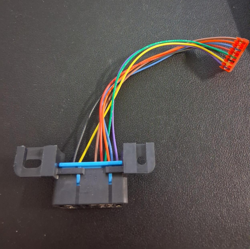 16 Pin J1962F OBD2 Female Connector to ECU board Tyco 8pin Wire harness