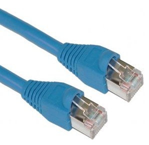 Cat6 S/FTP shielded RJ45 patch cord with over-moulded snagless boot