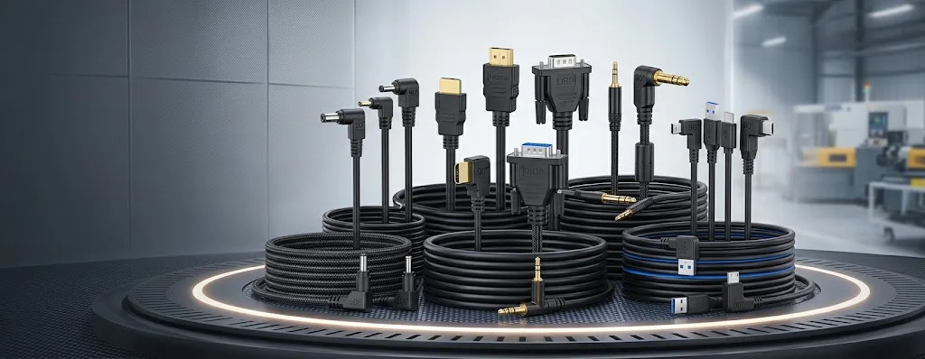 Custom molded connectors and cable assemblies