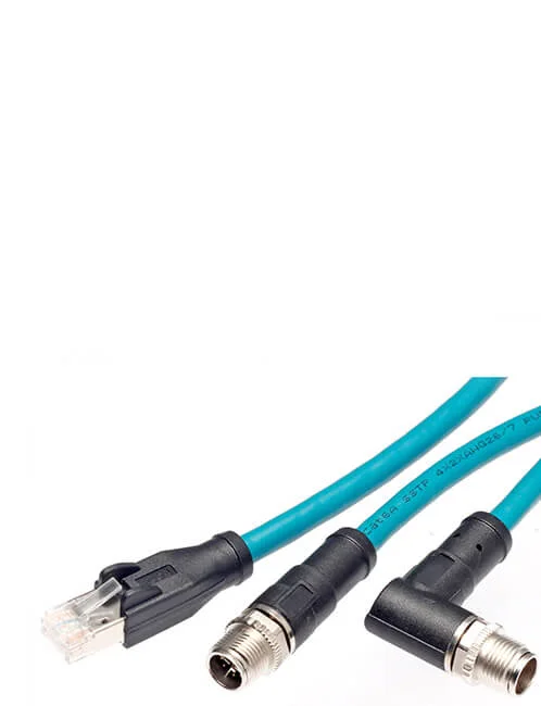 Detail of a custom overmolded cable assembly