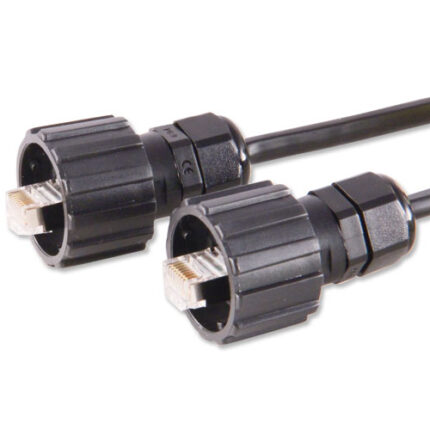 Cat6 S/FTP IP67 patch cord with both ends and IP67 boots