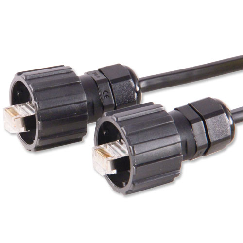 Cat6 S/FTP IP67 patch cord with both ends and IP67 boots cat6-sftp-ip67-waterproof-rj45-patch-cord