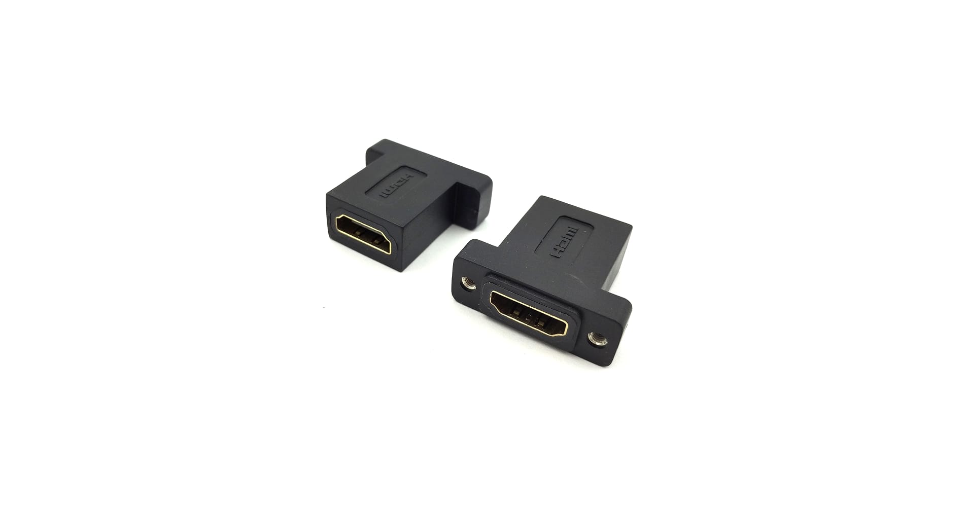 HDMI 8K Panel Coupler with Screw Lock for Cabinet Feedthrough HDMI-8K-Panel-Coupler-with-Screw-Lock-for-Cabinet-Feedthrough