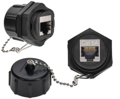 IP67-RJ45-Panel-Coupler-Cat6A-Shielded-Bulkhead-Feedthrough