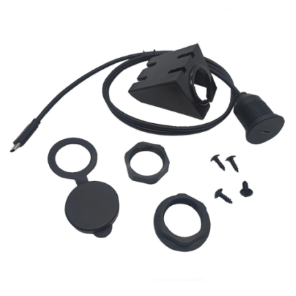 single-usb-c-female-car-dashboard-flush-mount-bracket