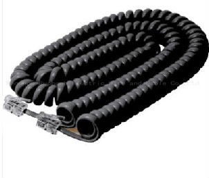 coiled-telephone-handset-cable connector detail